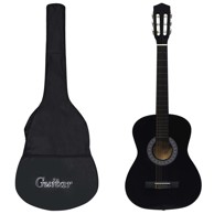 Klasična gitara za početnike s torbom 3/4 36 ", crna